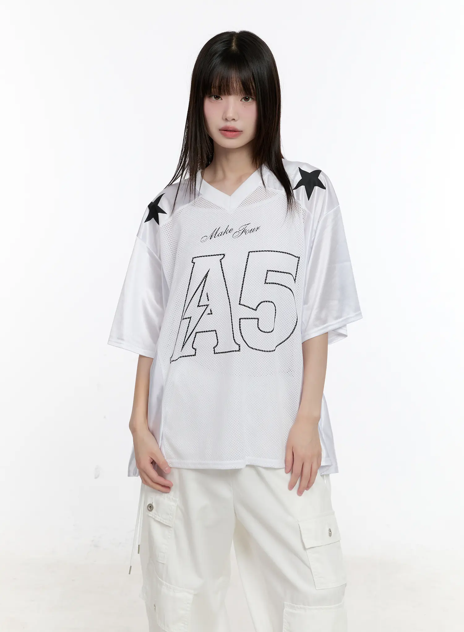 Oversized Graphic Jersey Top CL507 - Image 14