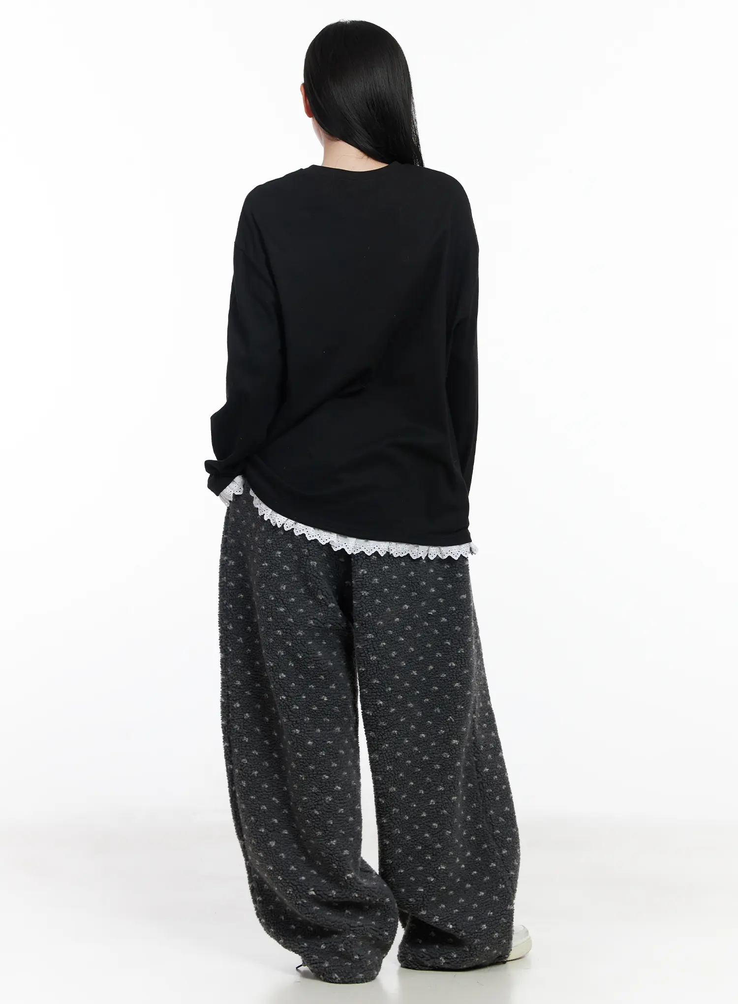 Oversized Graphic Lace Tee CJ519 - Image 5