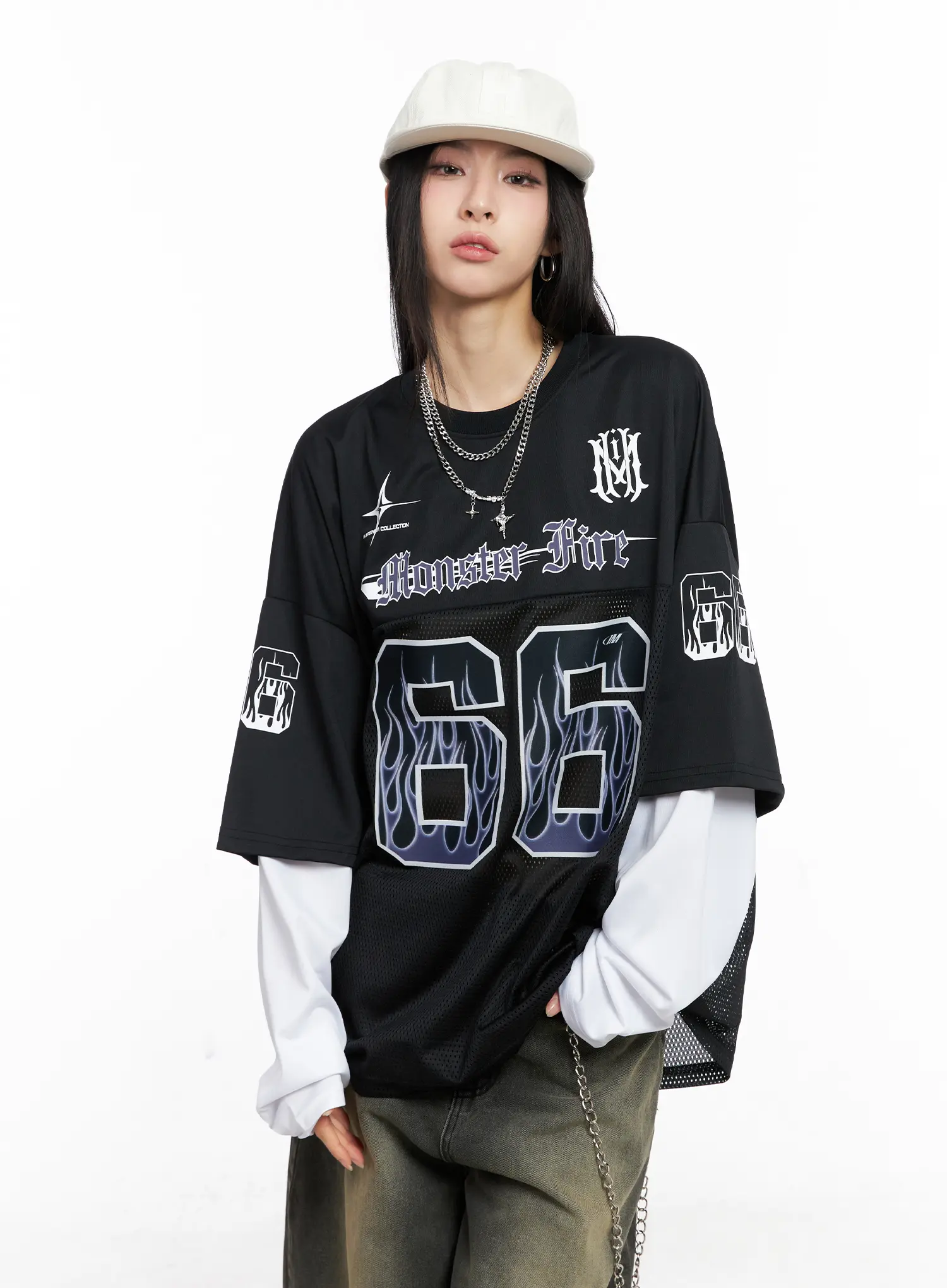 Oversized Graphic Long Sleeve CC1109 - Image 2