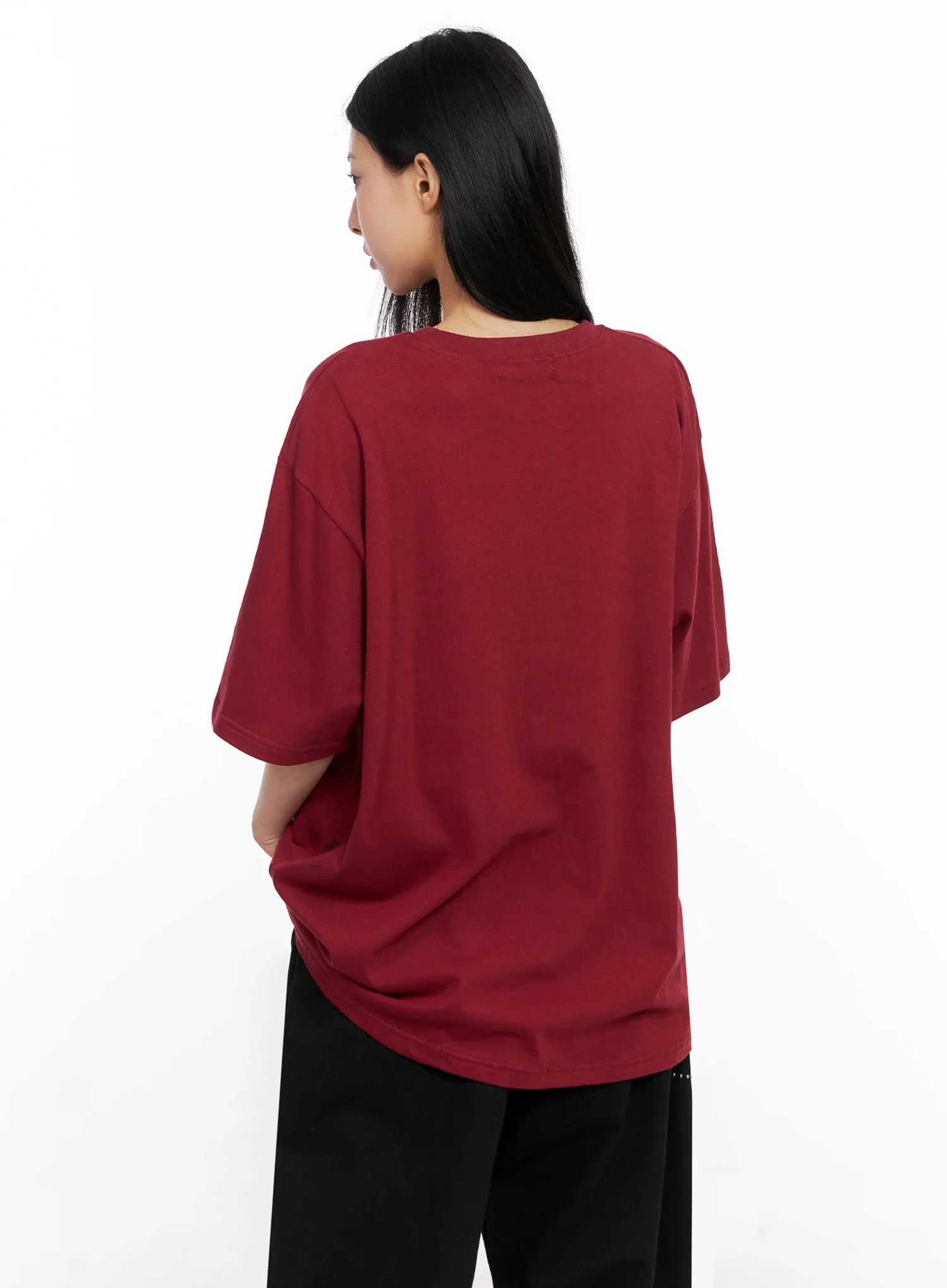 Oversized Graphic Print Tee IG508 - Image 9