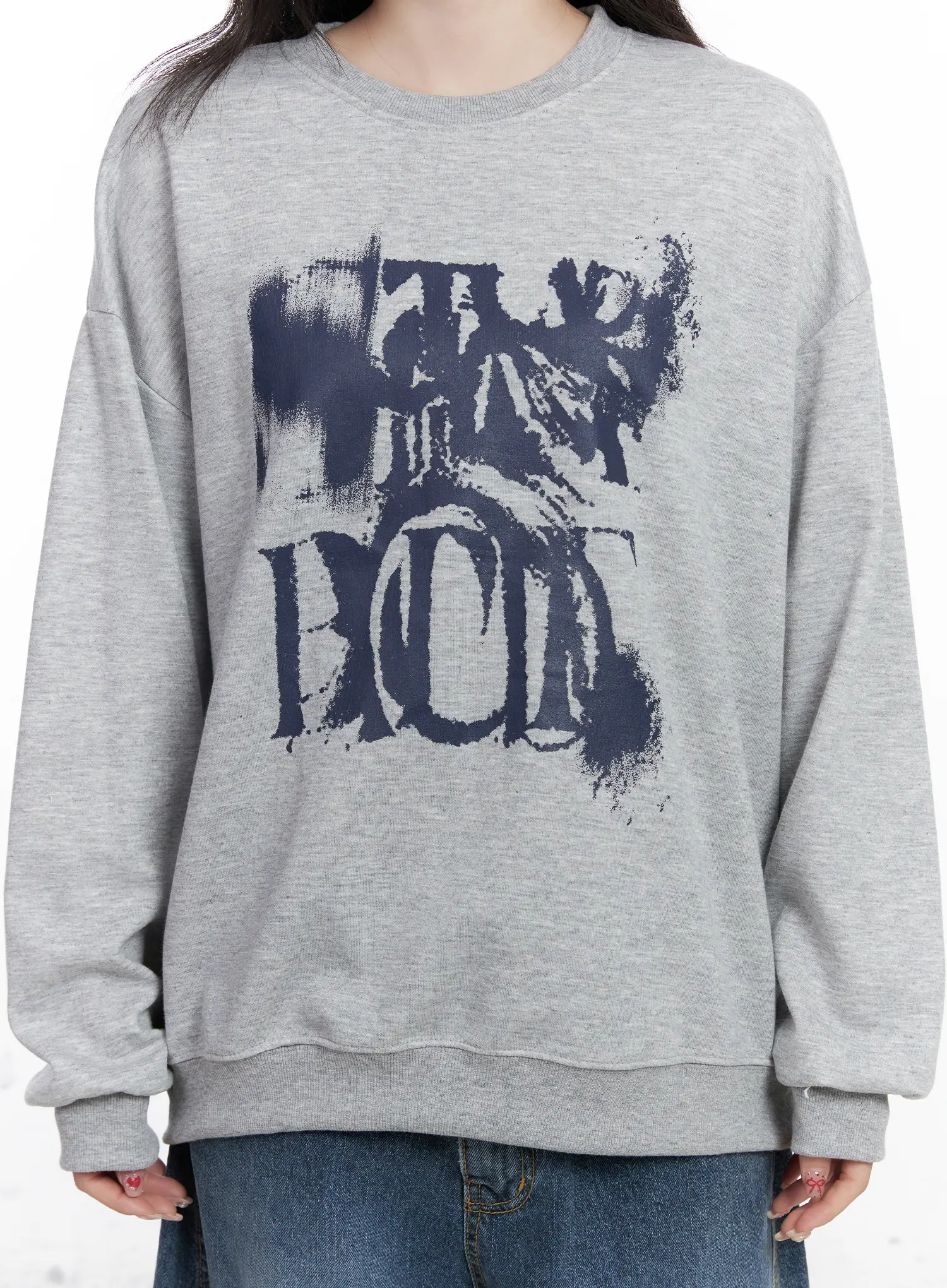Oversized Graphic Sweatshirt CJ527 - Image 8