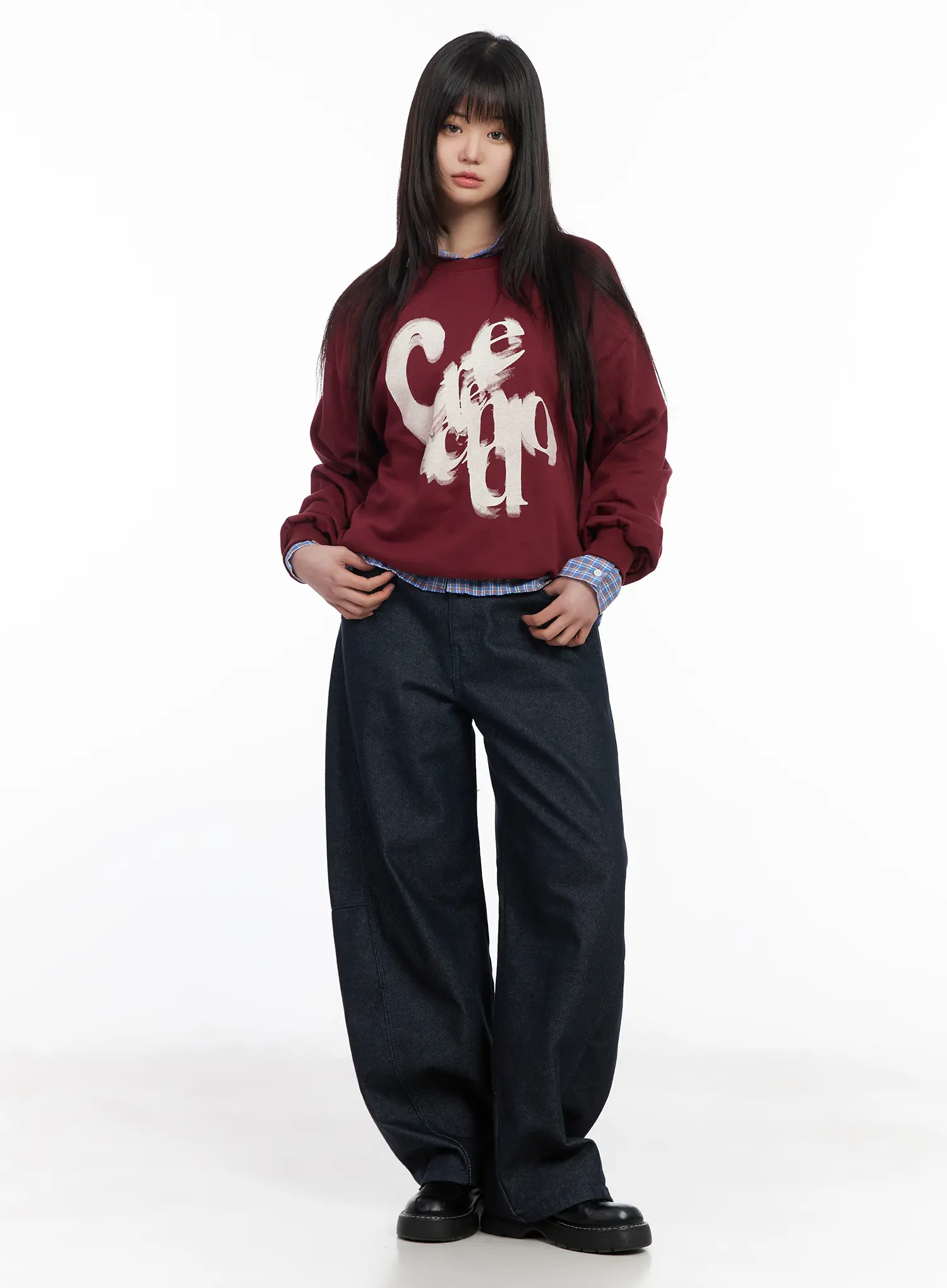 Oversized Graphic Sweatshirt CM513 - Image 3