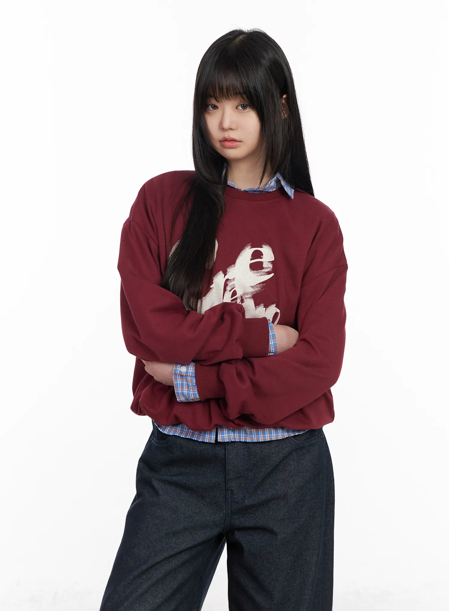 Oversized Graphic Sweatshirt CM513 - Image 7