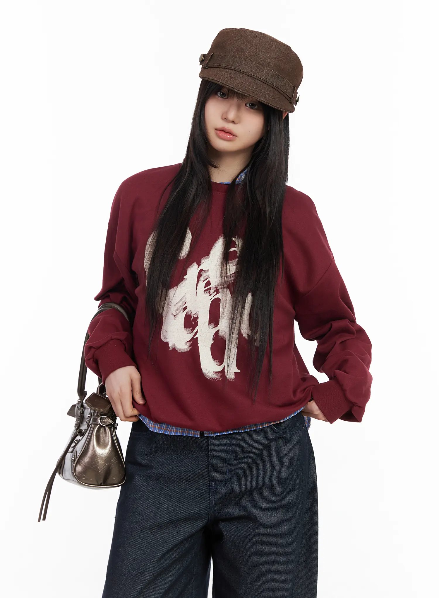 Oversized Graphic Sweatshirt CM513 - Image 9