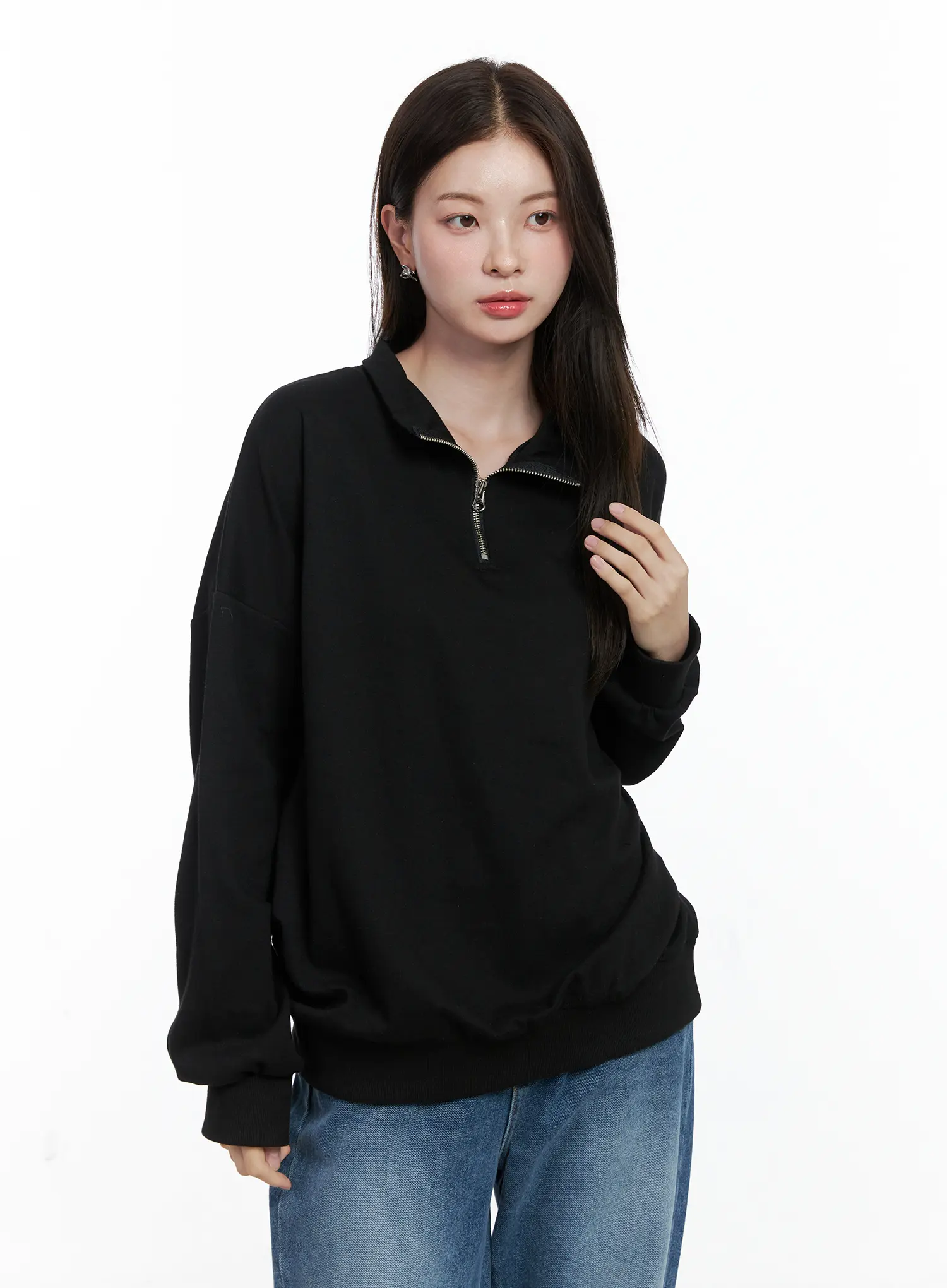Oversized Half-Zip Pullover CO506 - Image 10