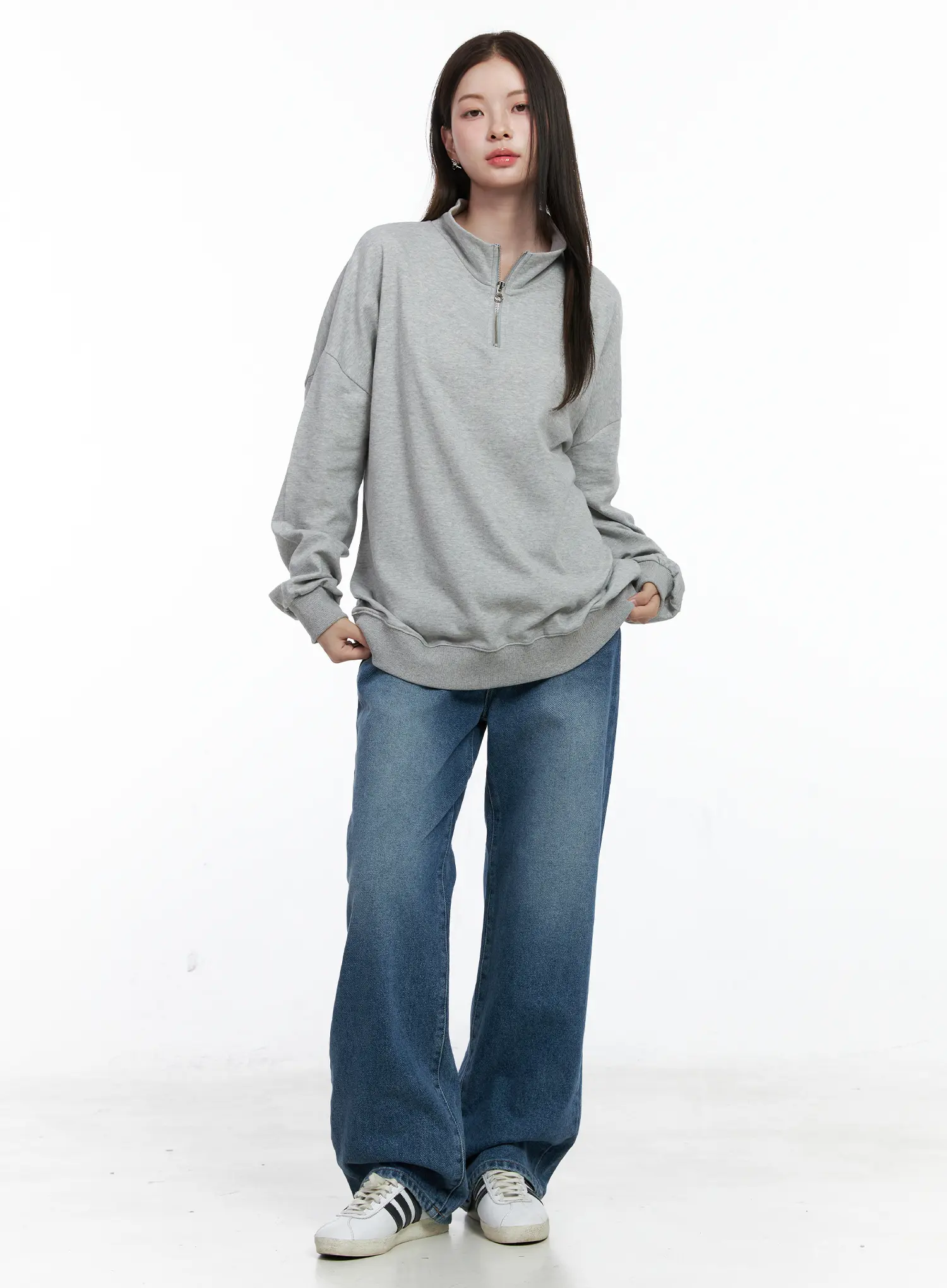 Oversized Half-Zip Pullover CO506 - Image 3
