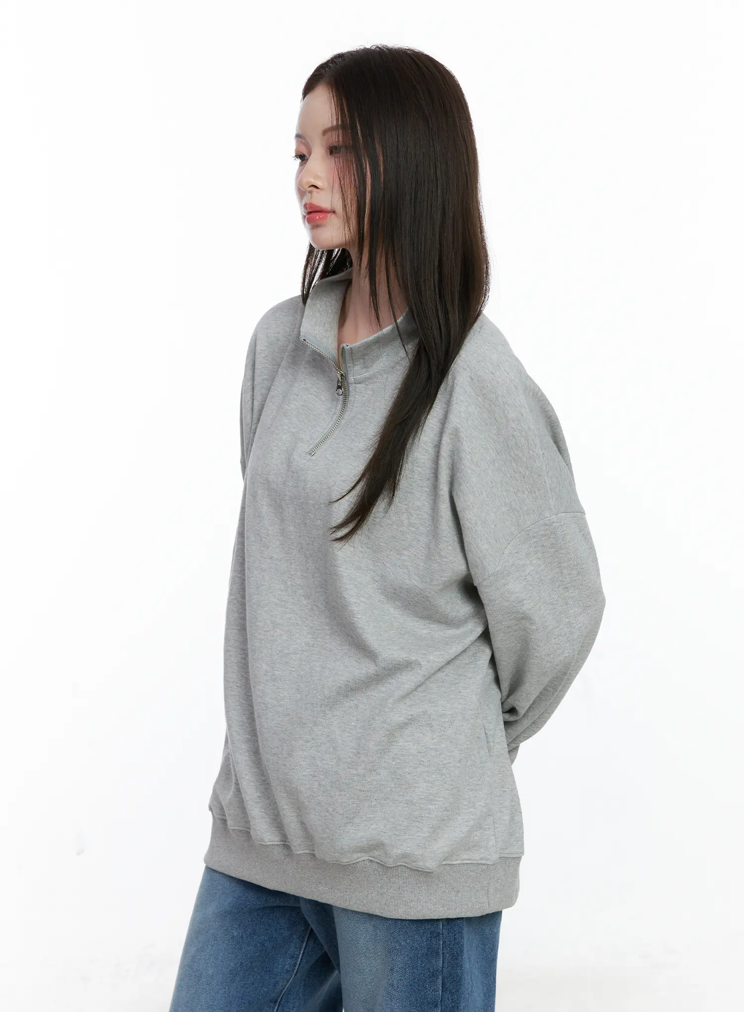 Oversized Half-Zip Pullover CO506 - Image 6