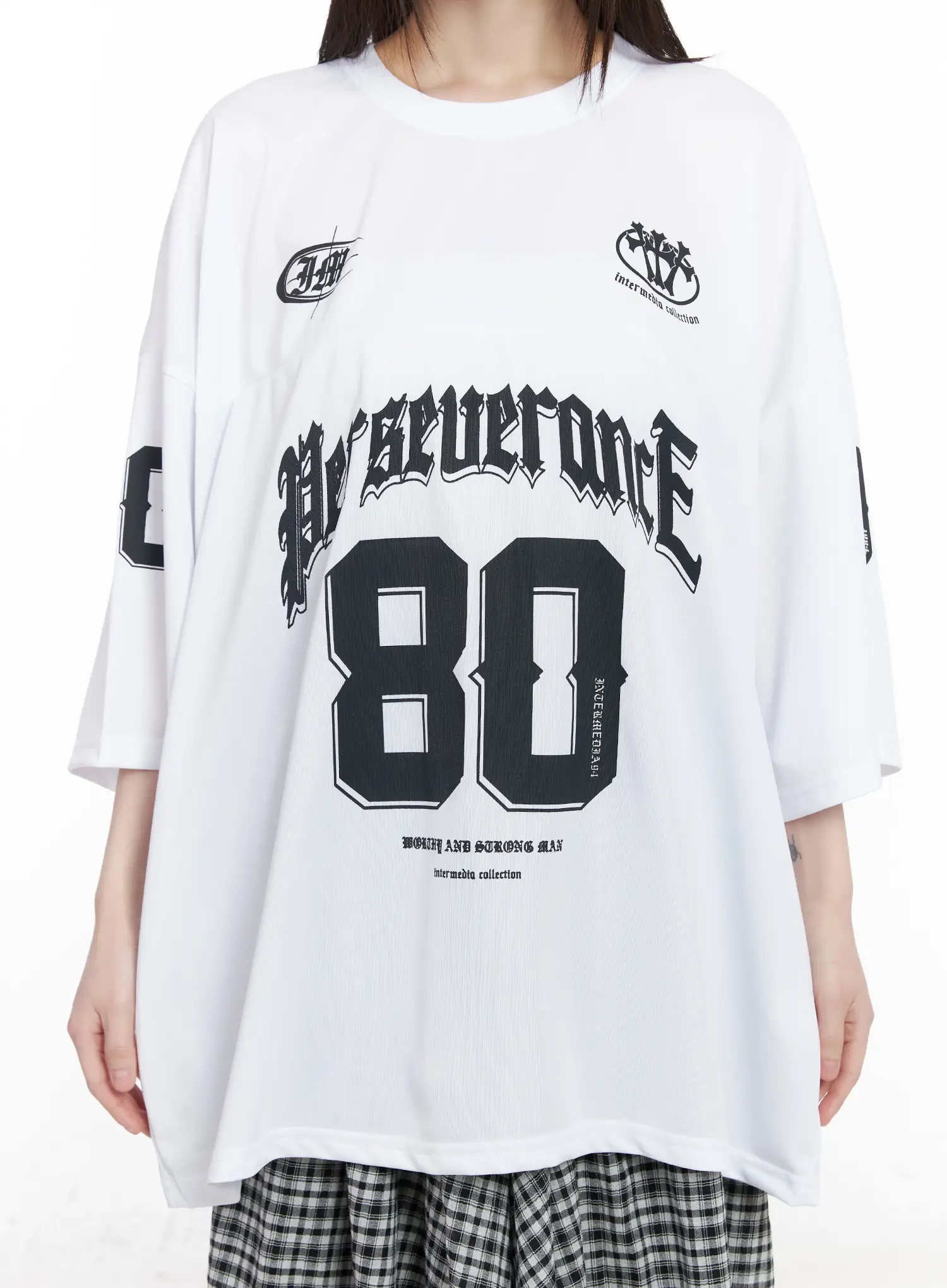 Oversized Jersey Graphic Tee CM524 - Image 8