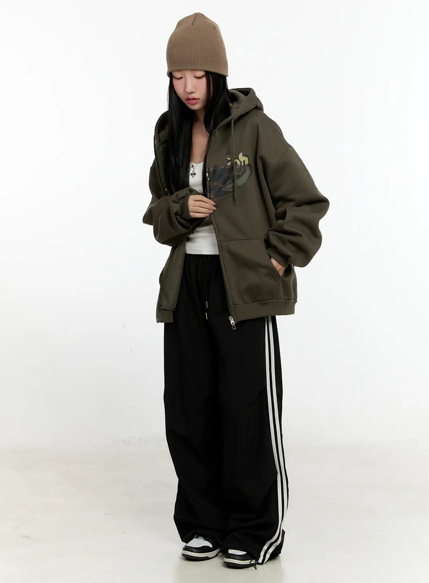 Oversized Lettering Hoodie CN505