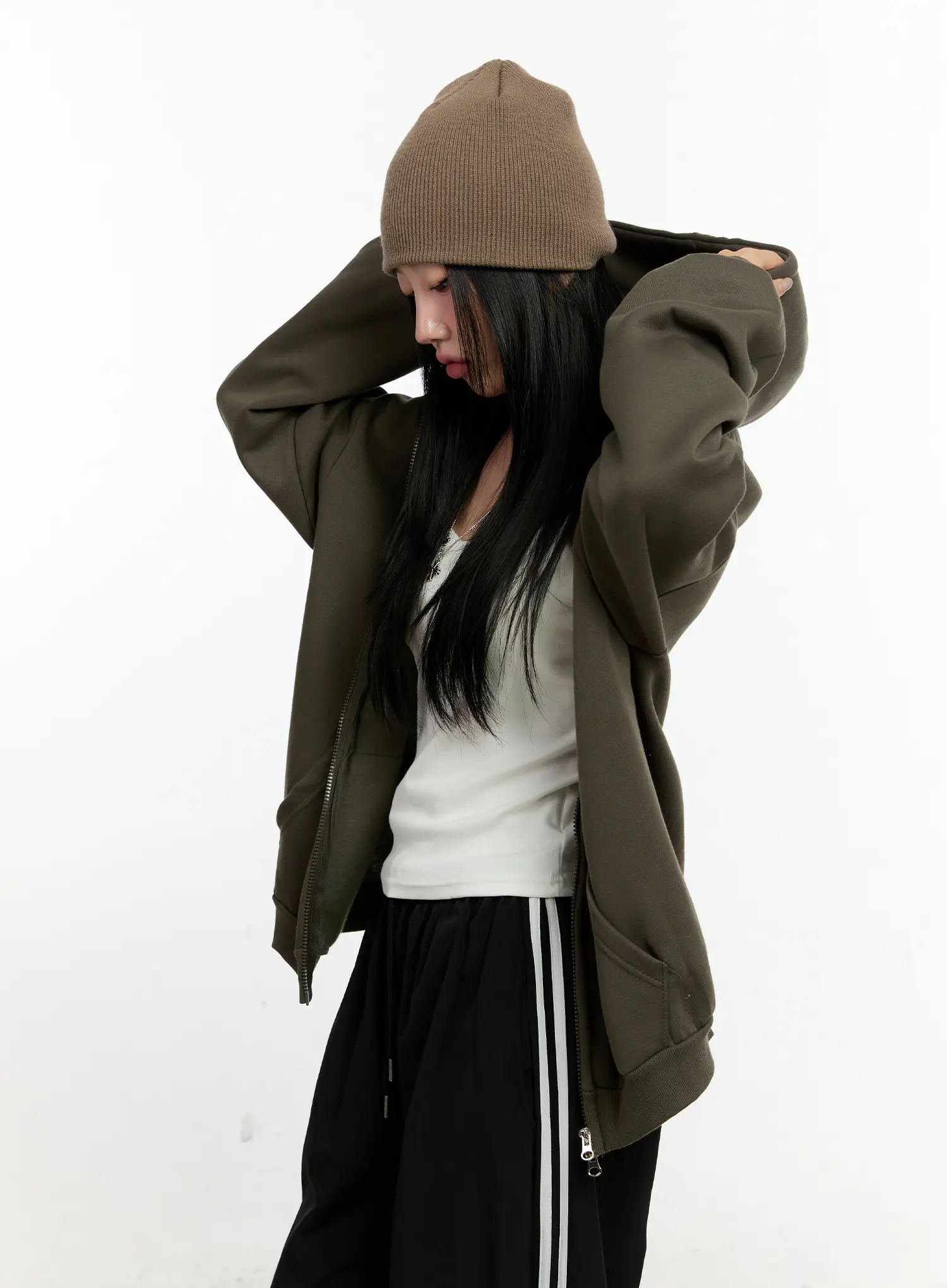 Oversized Lettering Hoodie CN505 - Image 2
