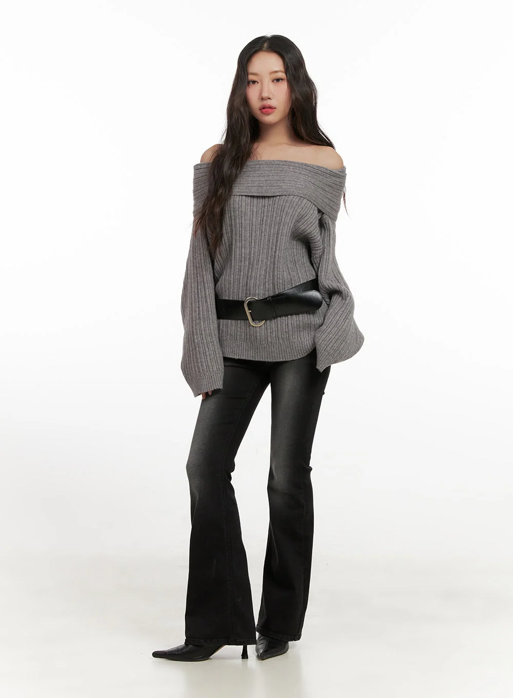 Oversized Off-Shoulder Sweater CN426 - Image 2