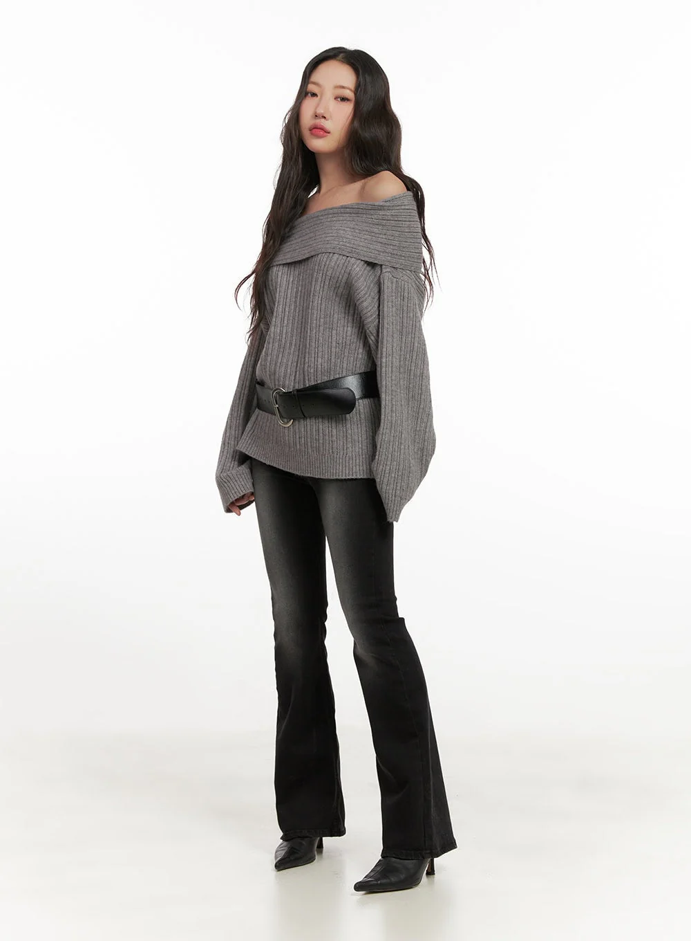 Oversized Off-Shoulder Sweater CN426 - Image 5