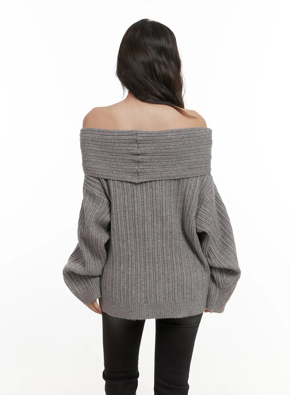 Oversized Off-Shoulder Sweater CN426 - Image 6