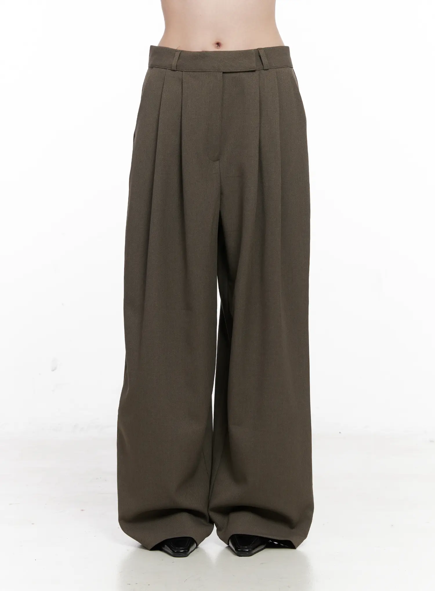 Oversized Pintuck Trousers CN504 - Image 9