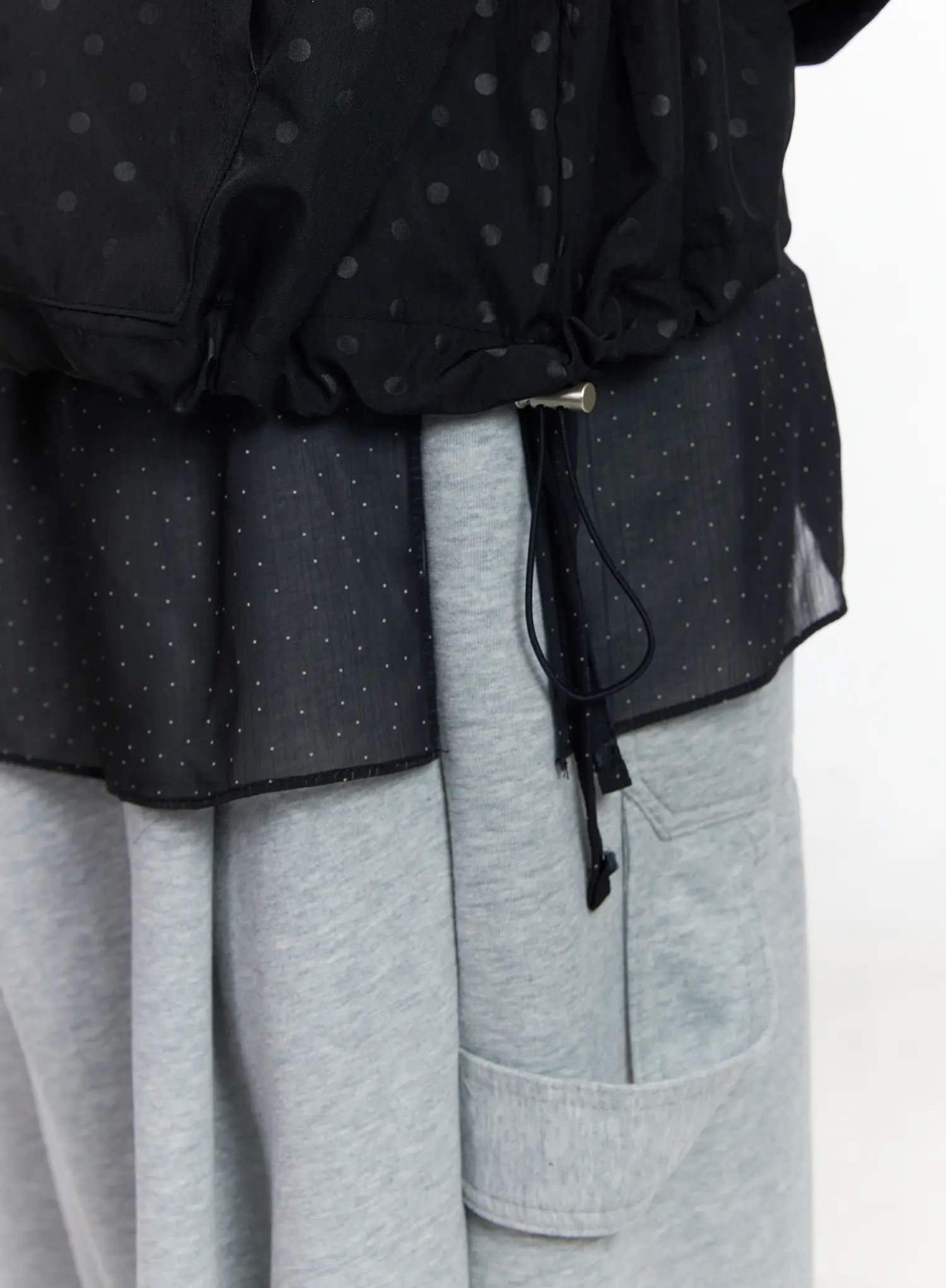 Oversized Polka Dot Windbreaker Jacket CJ530 - Image 9