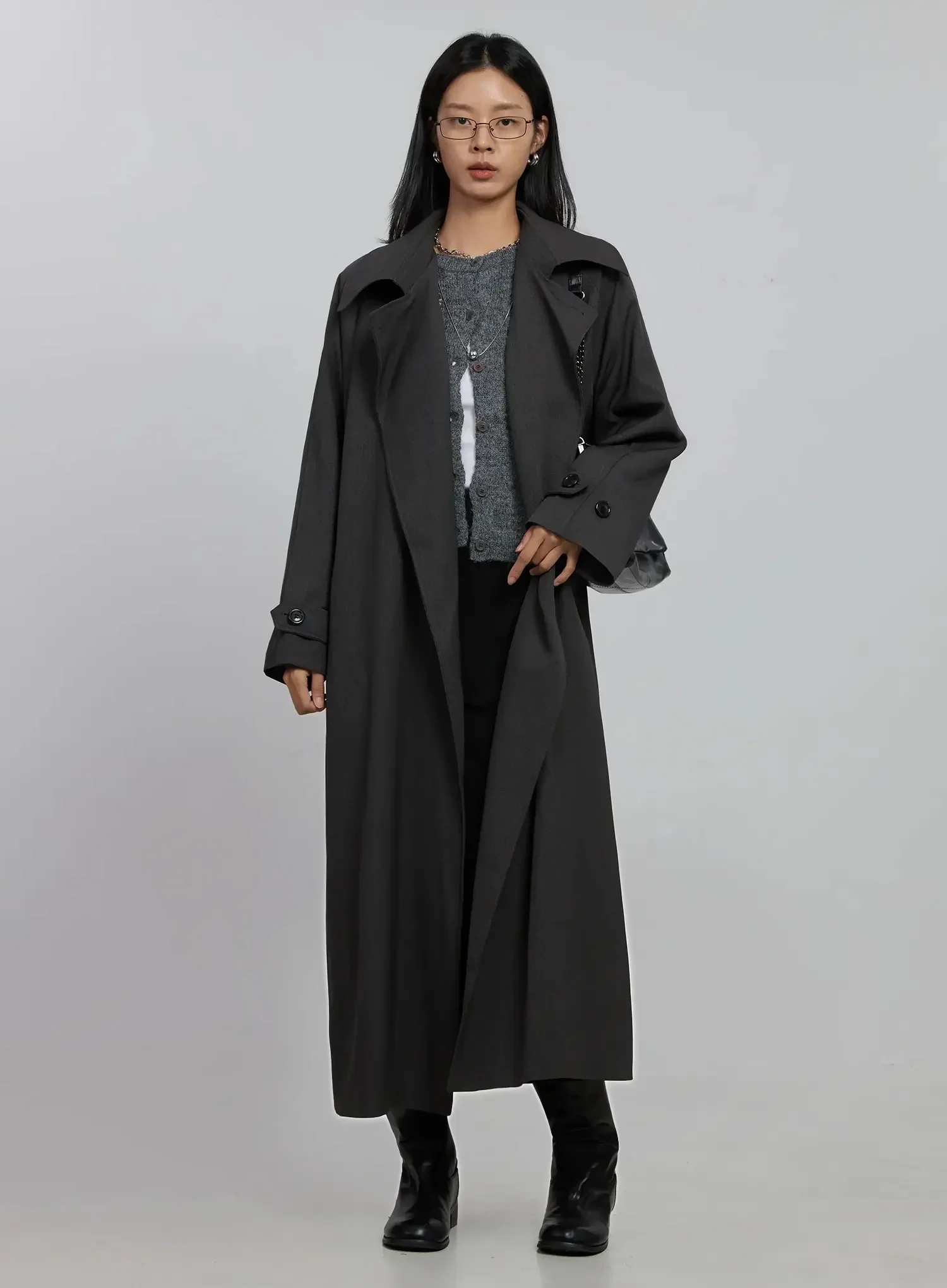 Oversized Trench Coat ID516 - Image 13