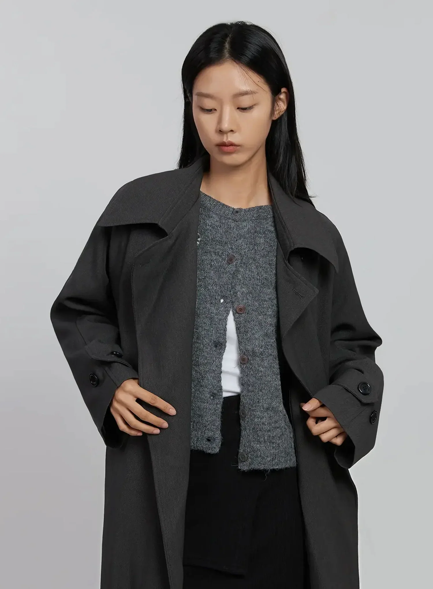 Oversized Trench Coat ID516 - Image 8
