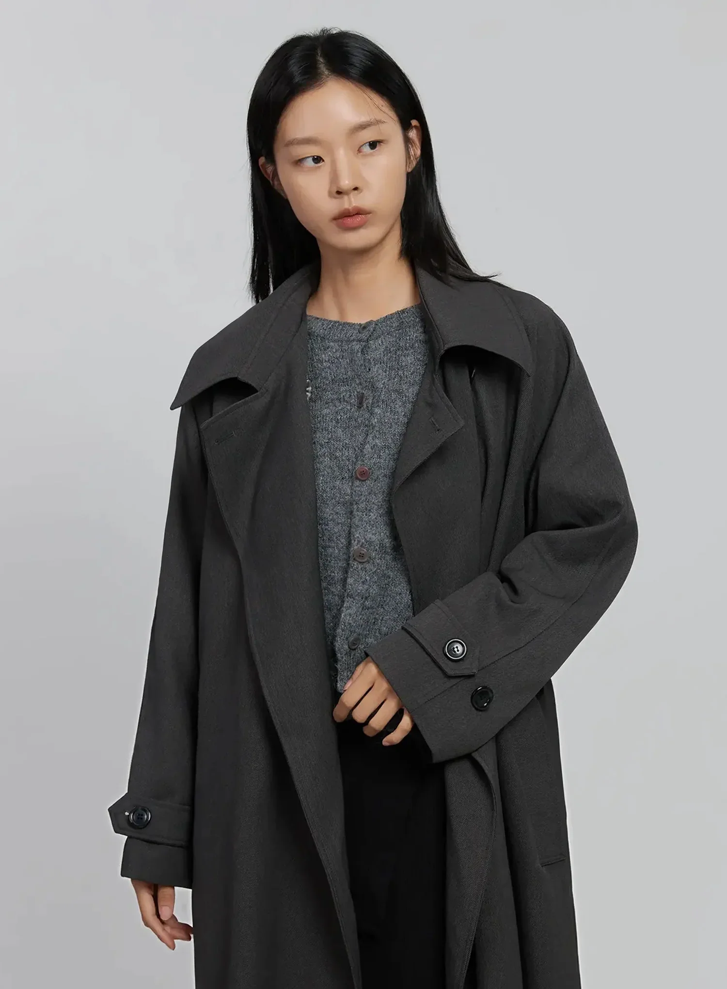 Oversized Trench Coat ID516 - Image 9