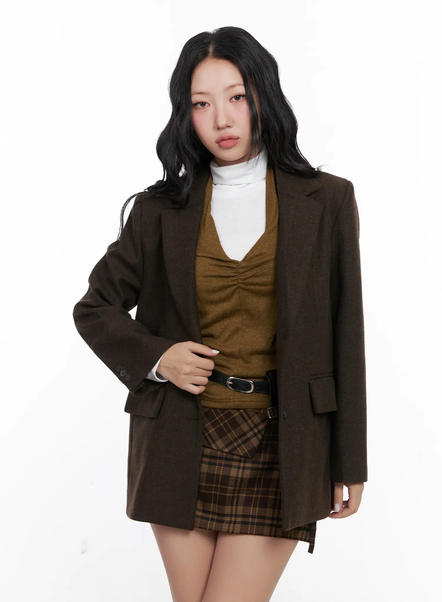 Oversized Wool Blazer CN514 - Image 2