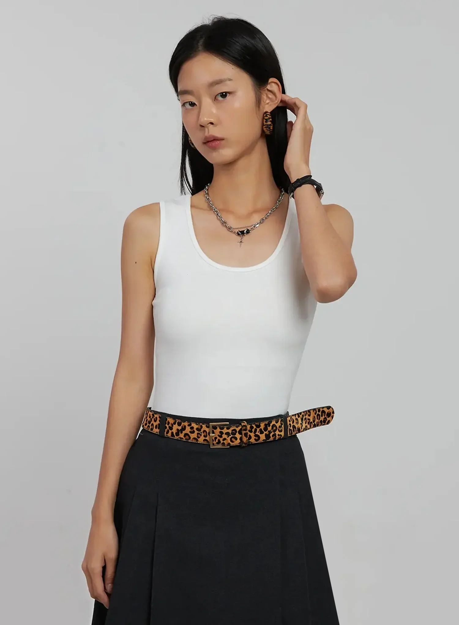 Pattern Hoop Earrings IJ509 - Image 3