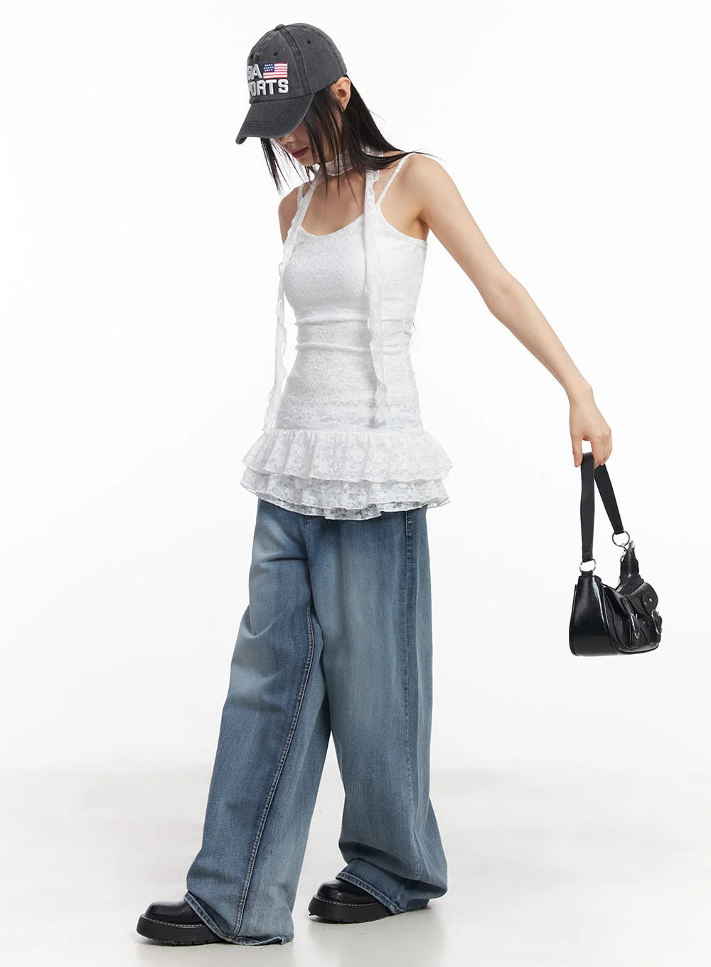 Pauline Wide-Leg Baggy Jeans CY512 - Image 2