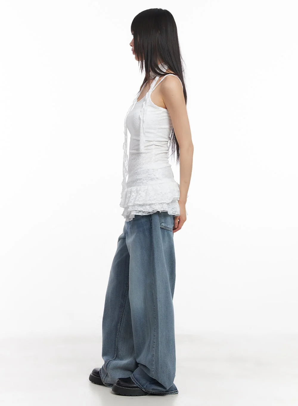Pauline Wide-Leg Baggy Jeans CY512 - Image 3