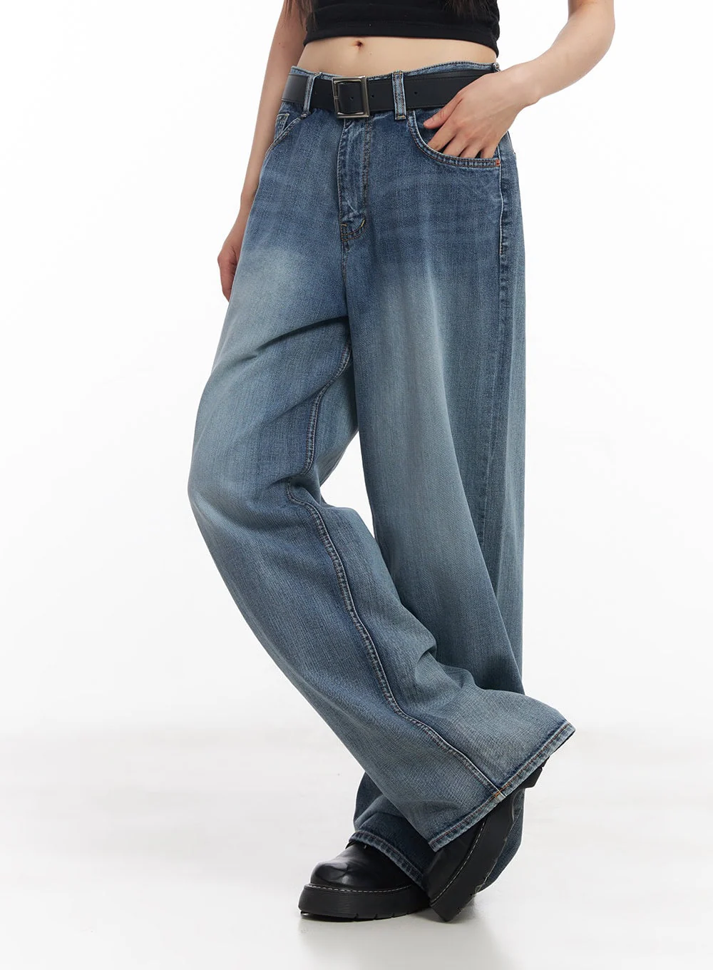 Pauline Wide-Leg Baggy Jeans CY512 - Image 6