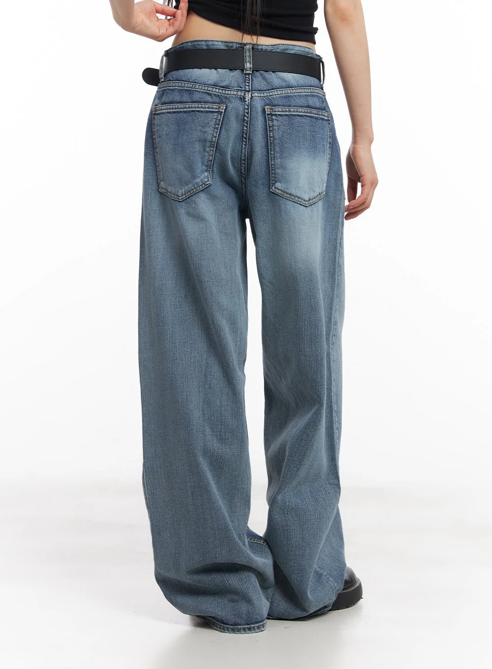 Pauline Wide-Leg Baggy Jeans CY512 - Image 8