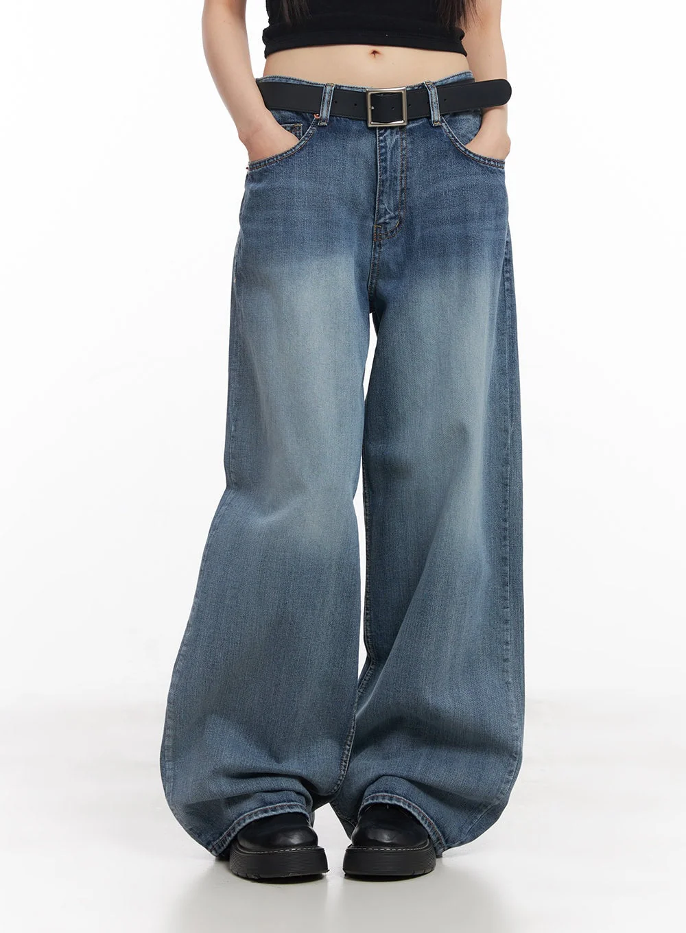 Pauline Wide-Leg Baggy Jeans CY512 - Image 9