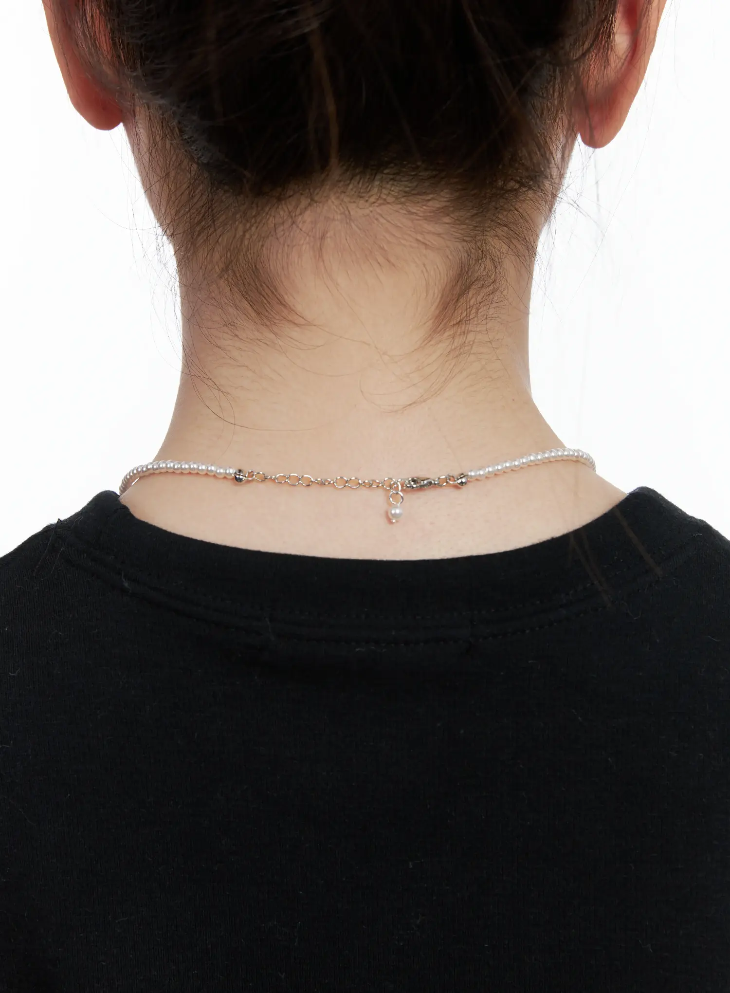Pearl Cross Necklace IN514 - Image 3