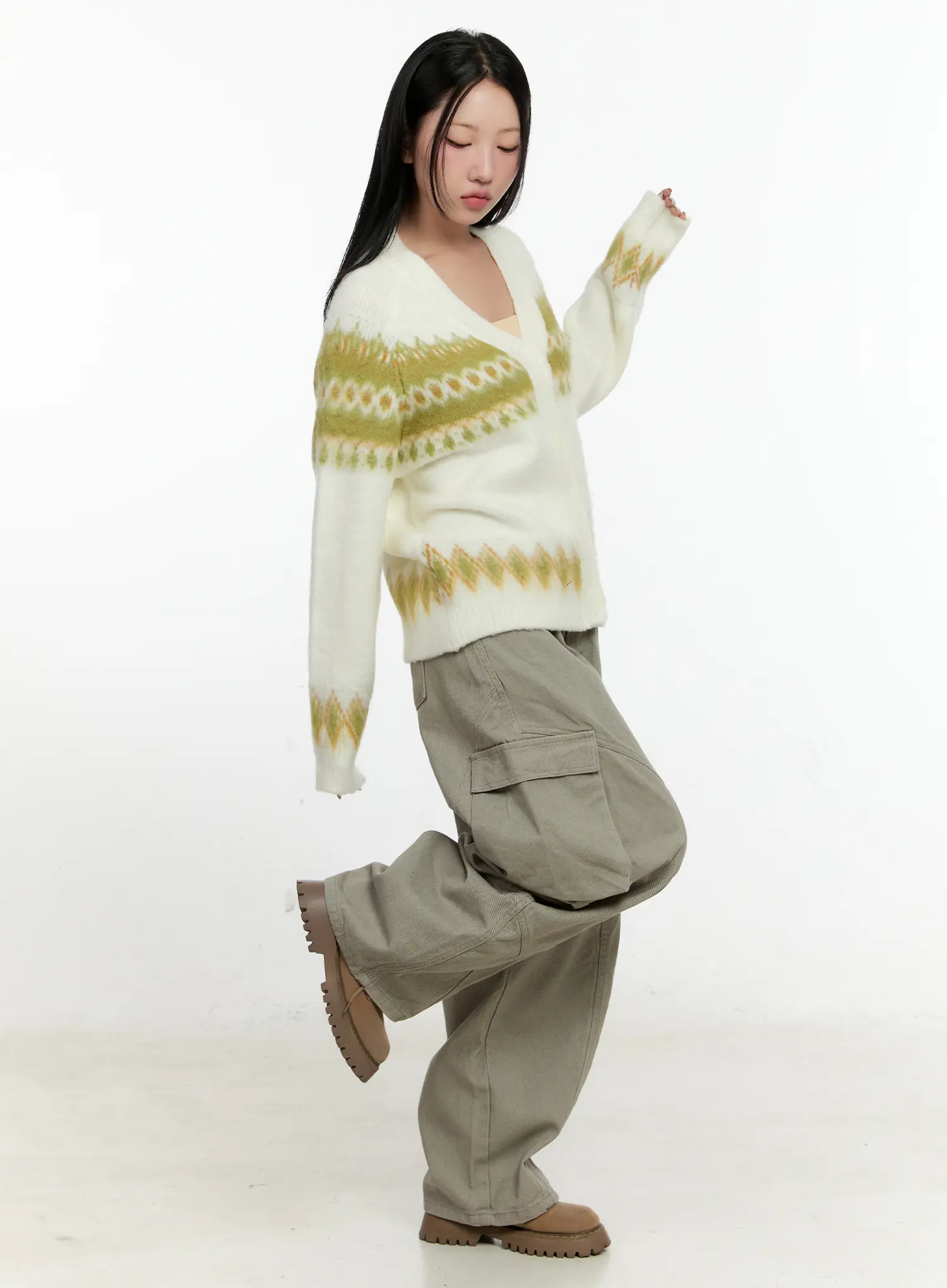 Pigment Cargo Wide-Leg Pants CN506 - Image 6
