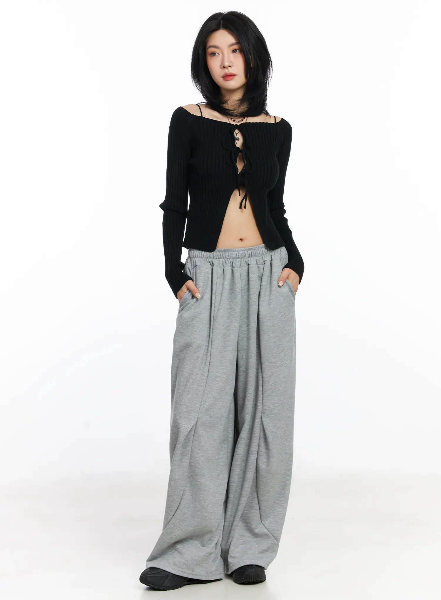 Pin Tuck Balloon-Fit Sweatpants CJ523 - Image 3