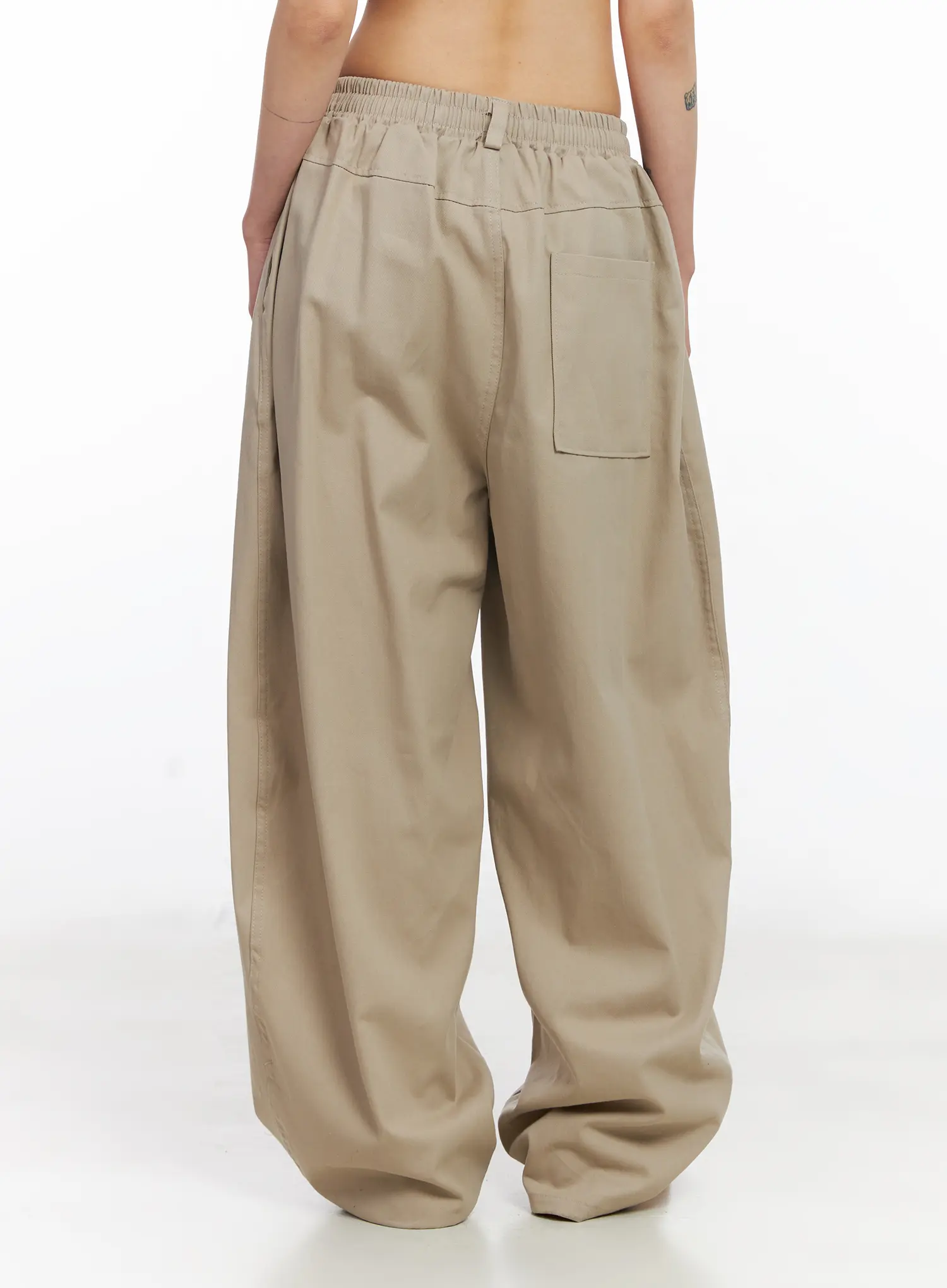 Pin Tuck Wide Leg Balloon Pants CJ523 - Image 6
