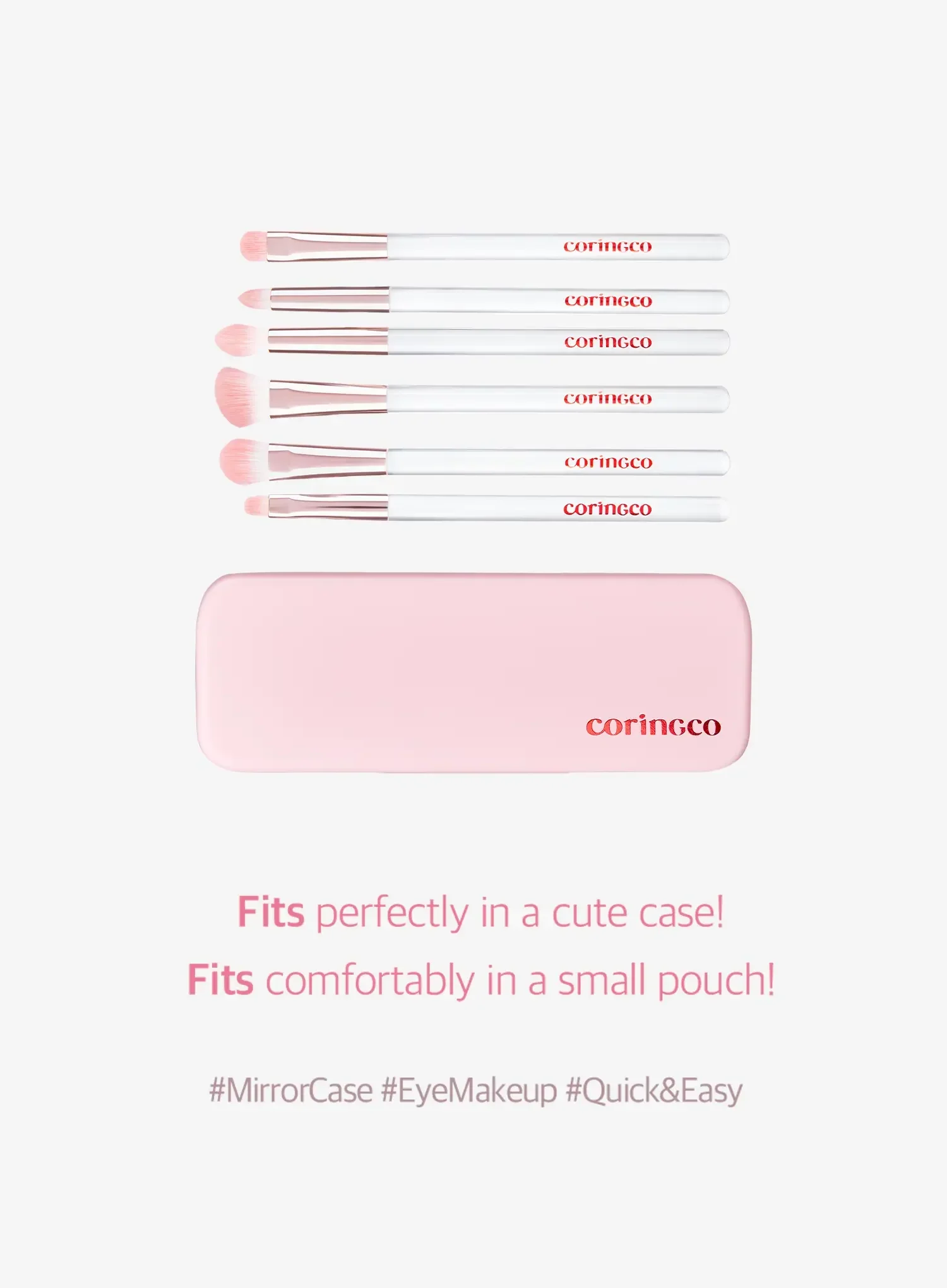 Pink Pocket Eye Brush Set - Image 7