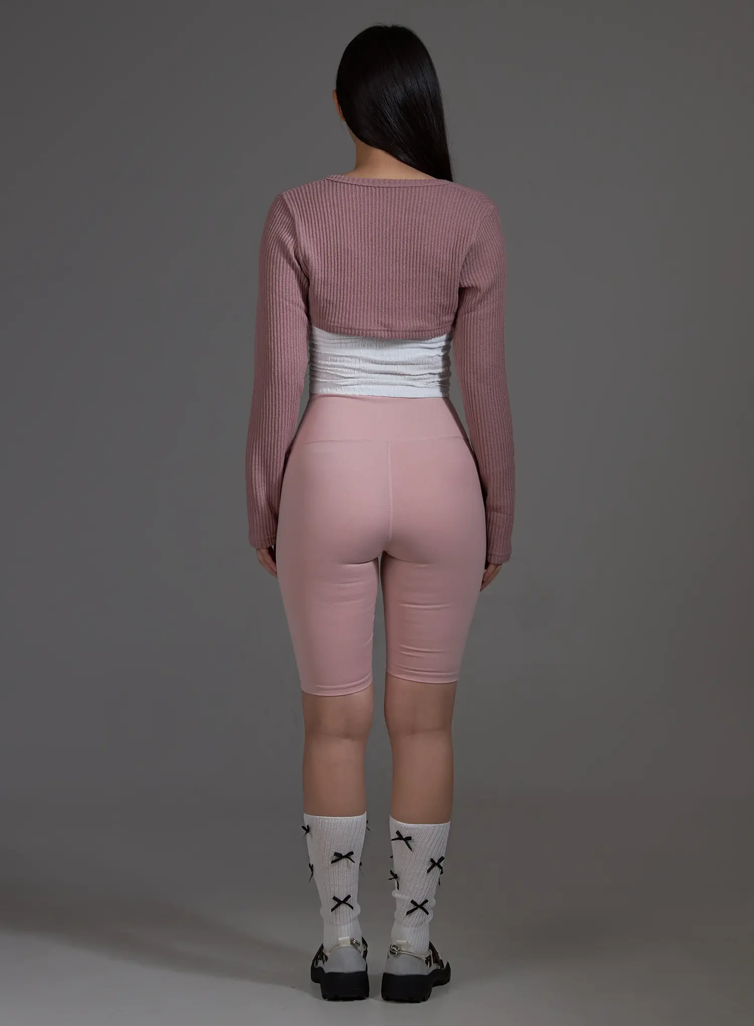 Pink Ribbed Bolero (Pink) IO517 - Image 7