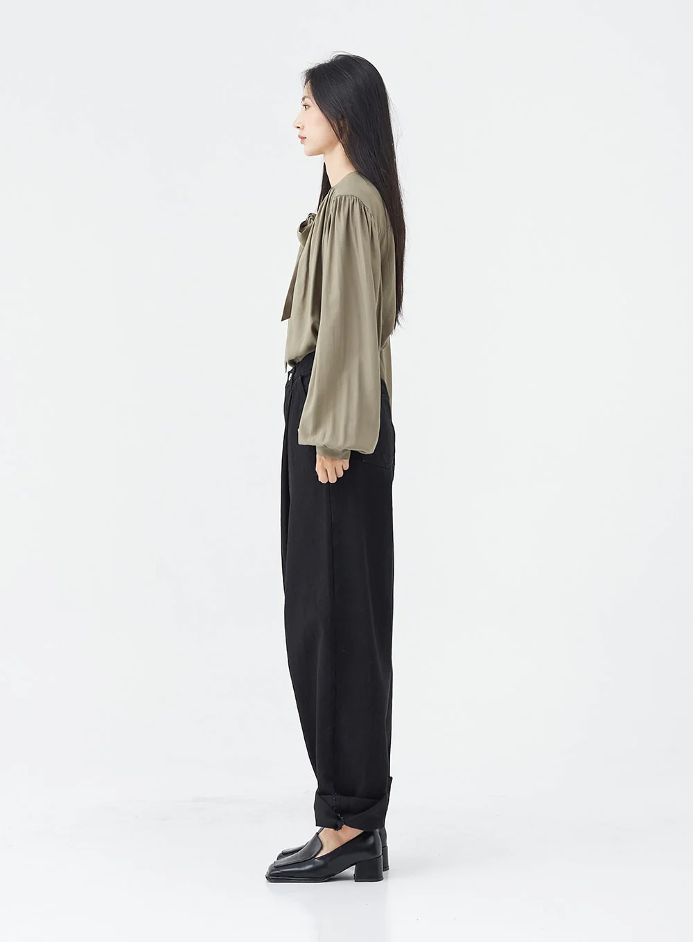 Pintuck Black Jeans OG18 - Image 12