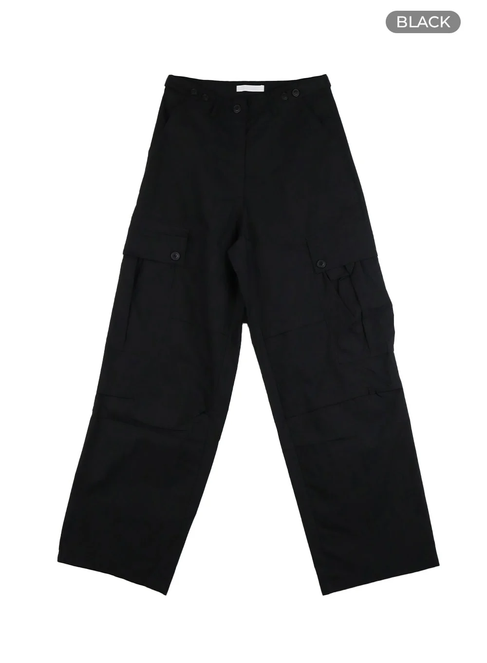Pintuck Buttoned Cargo Pants CY403 - Image 10