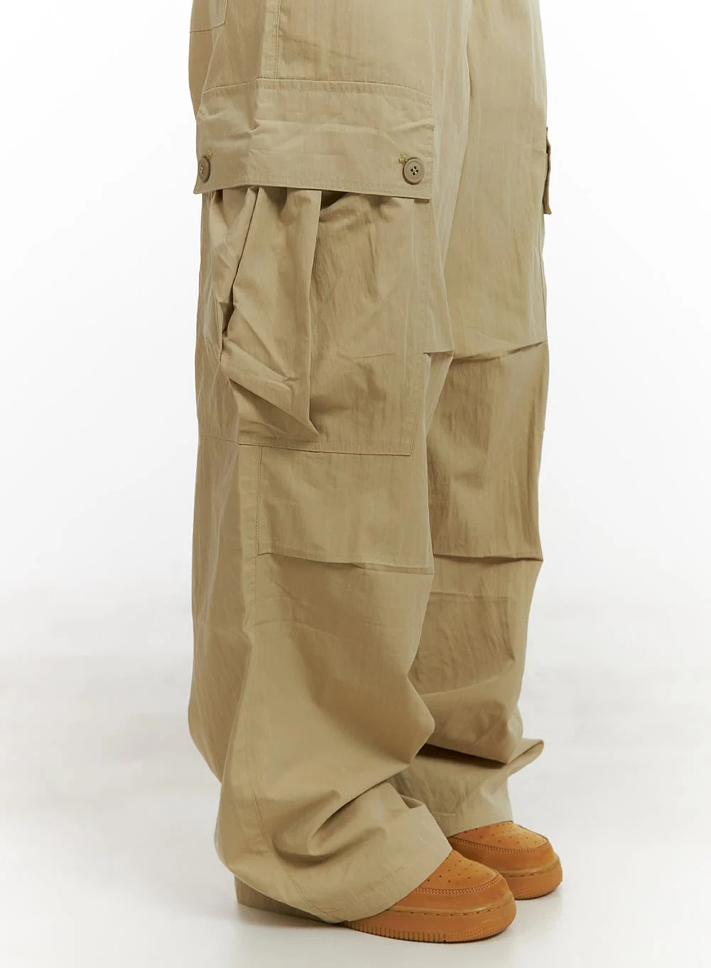 Pintuck Buttoned Cargo Pants CY403 - Image 4