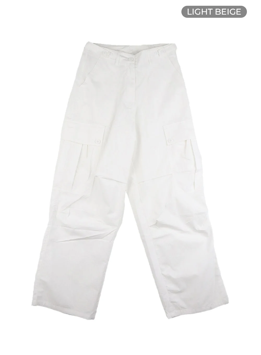 Pintuck Buttoned Cargo Pants CY403 - Image 9
