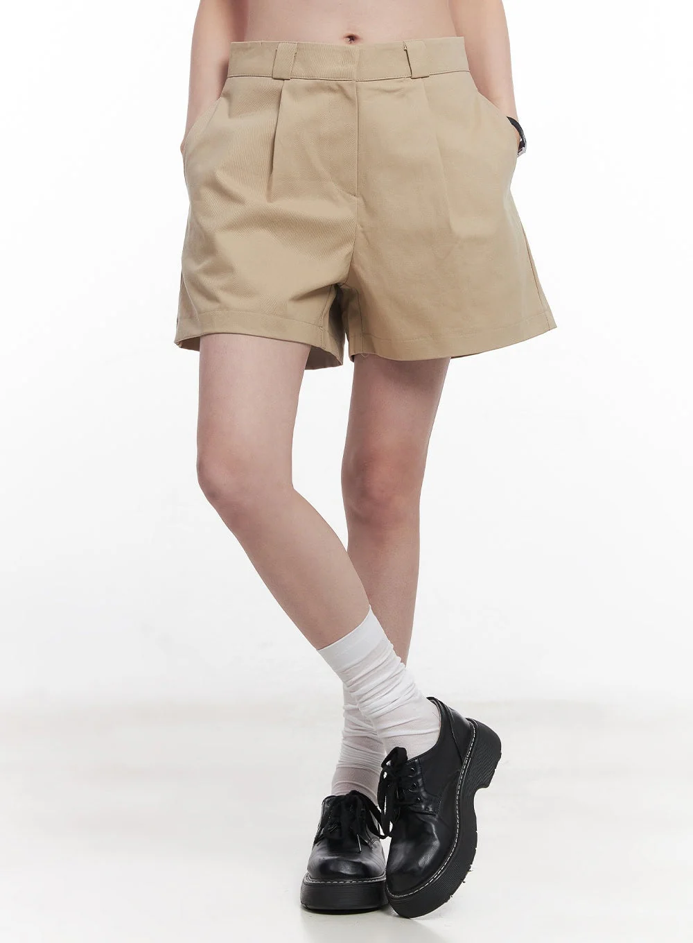 Pintuck Cotton Shorts CY515 - Image 2