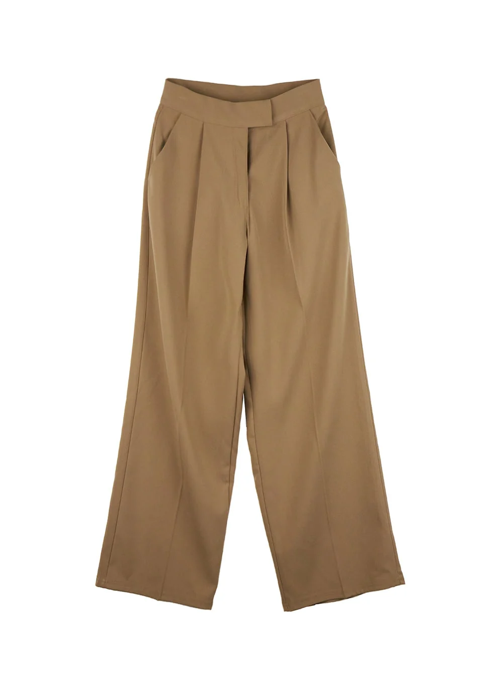 Pintuck Wide-Fit Dress Pants IJ510 - Image 8