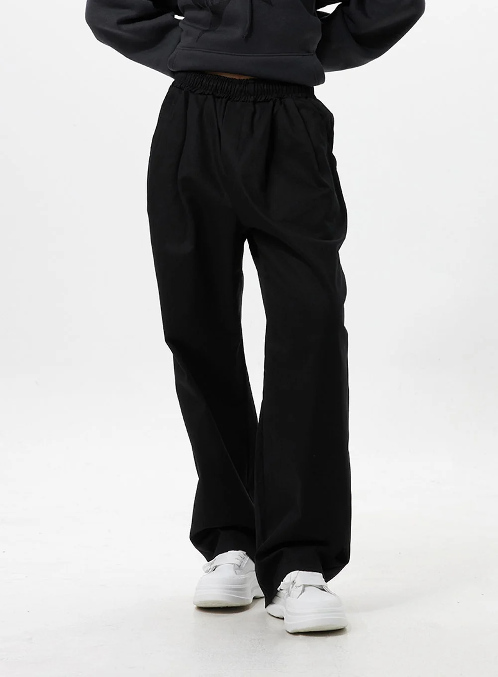 Pintuck Wide Fit Pants IO326 - Image 2
