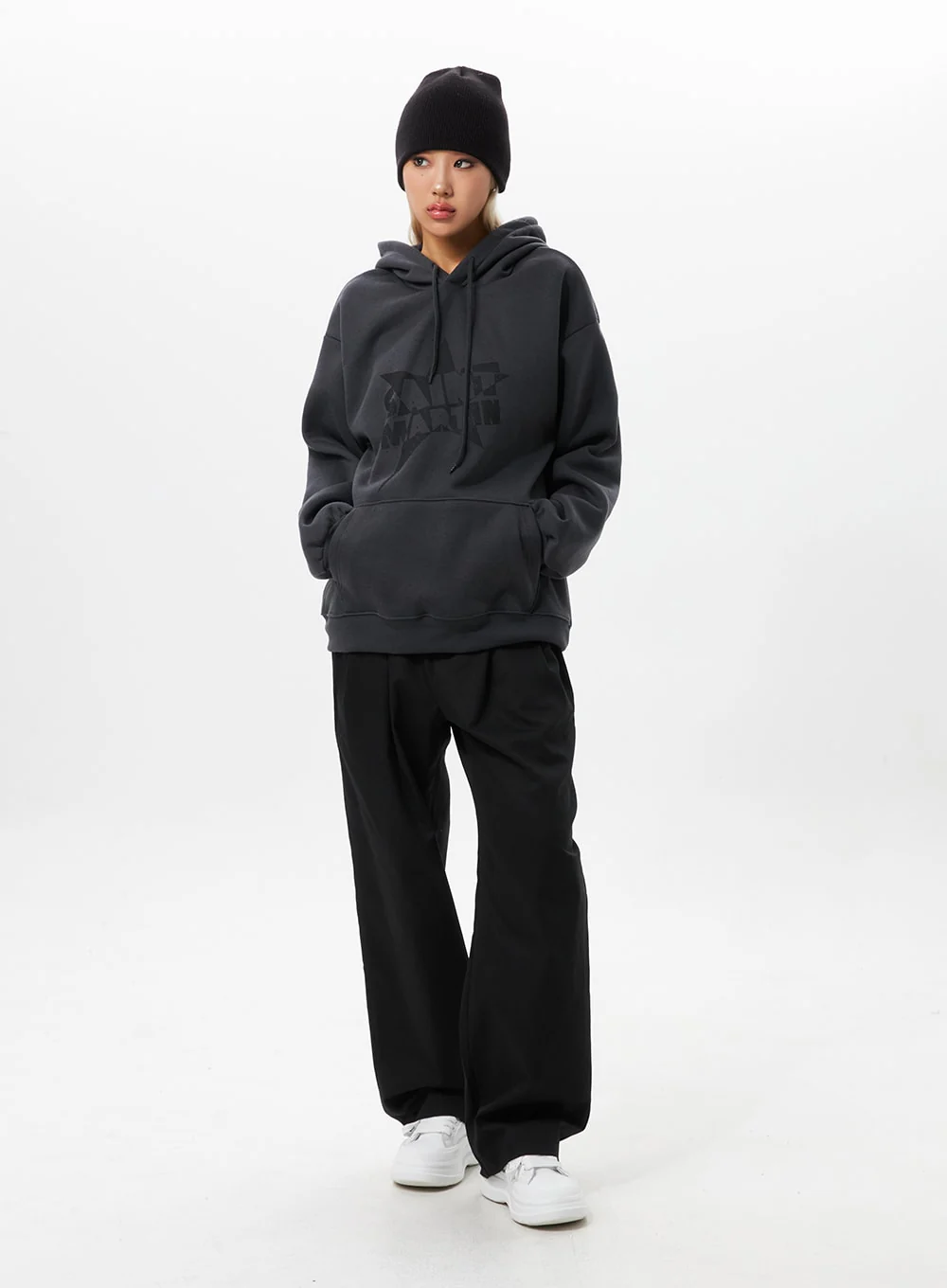 Pintuck Wide Fit Pants IO326 - Image 3