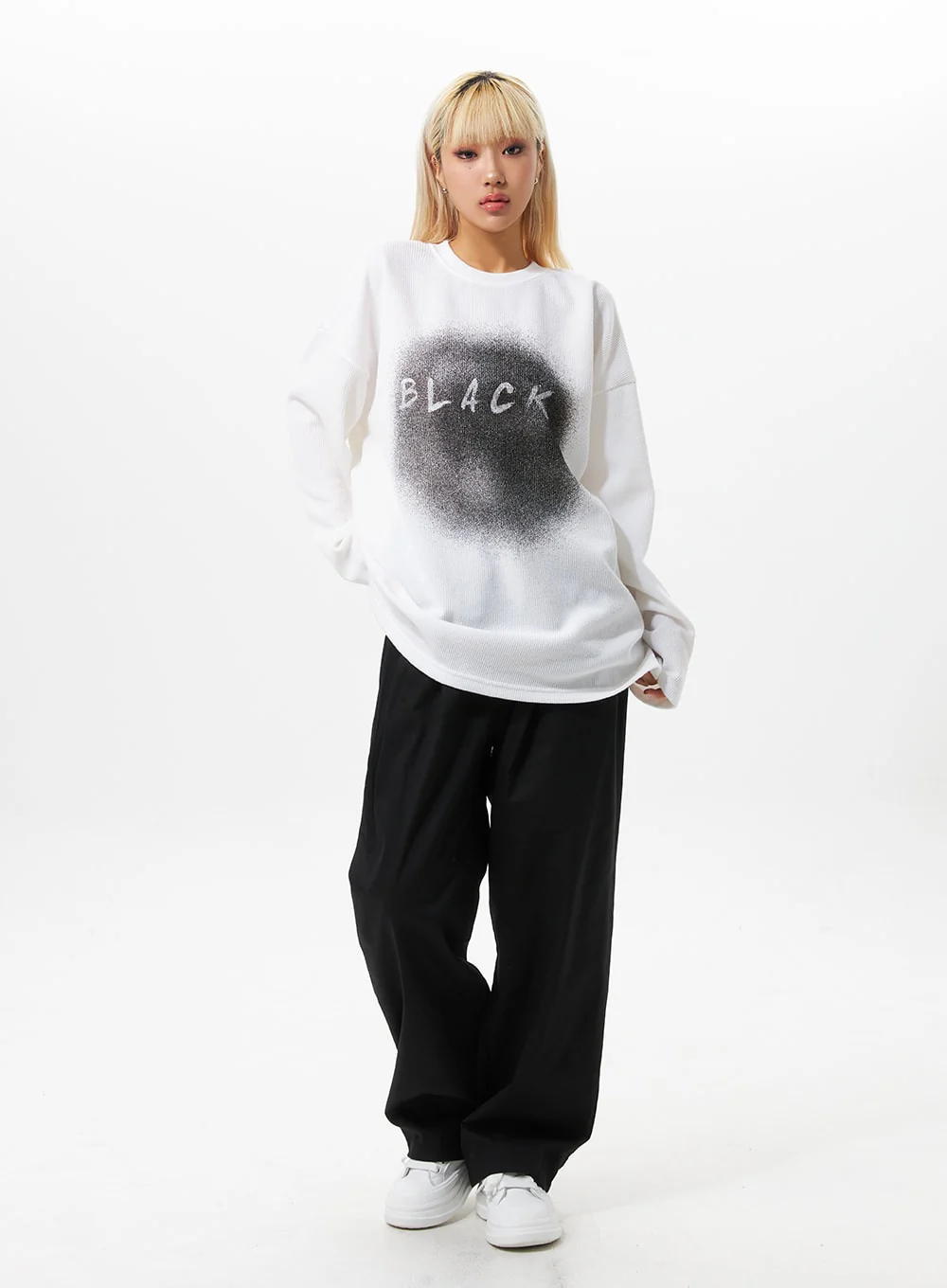 Pintuck Wide Fit Pants IO326 - Image 7