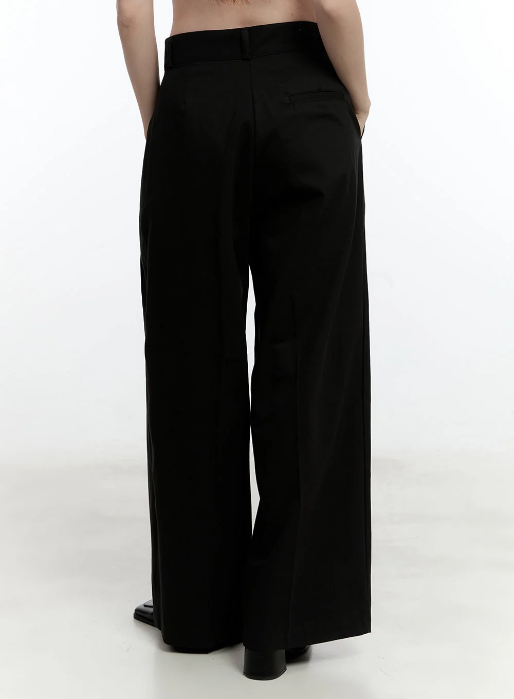 Pintuck Wide-Fit Slacks CM521 - Image 4
