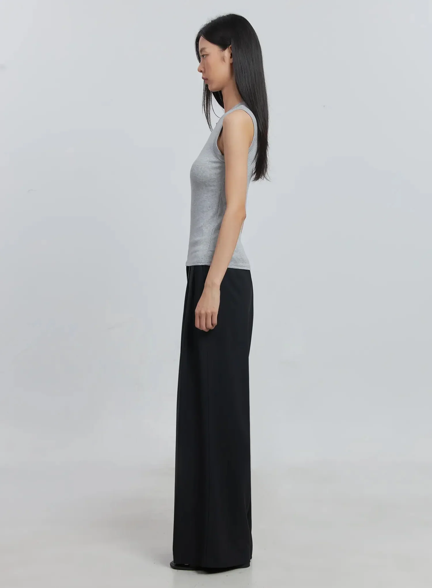 Pintuck Wide-Leg Pants IU512 - Image 22