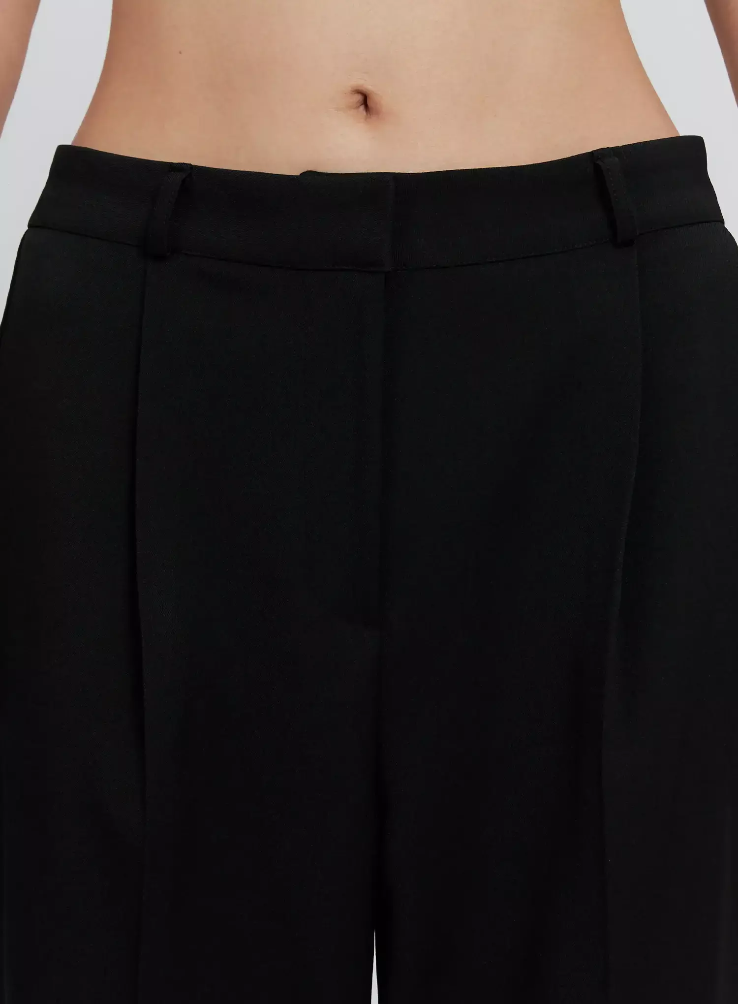 Pintuck Wide-Leg Slacks IS516 - Image 4