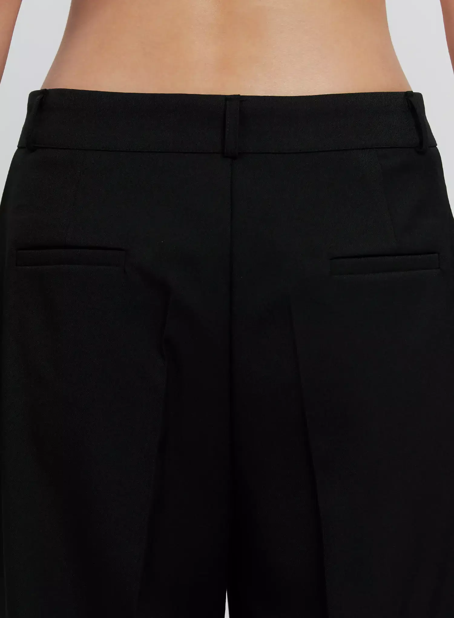 Pintuck Wide-Leg Slacks IS516 - Image 9