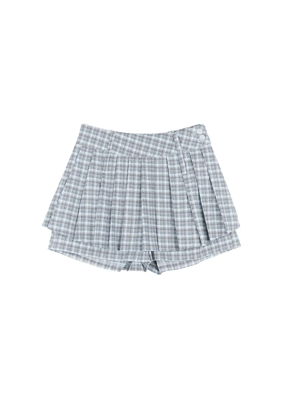 Plaid Button Pleated Skort CL508 - Image 9