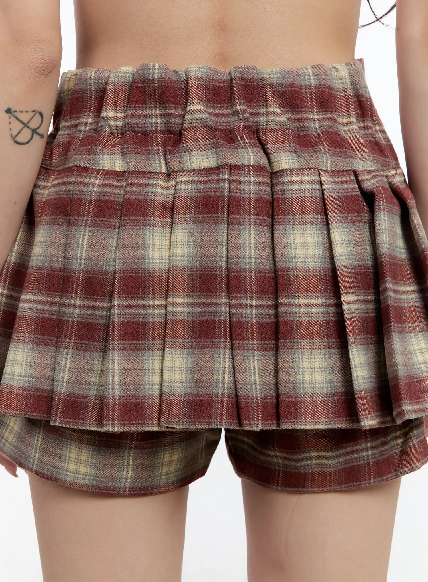 Plaid High-Waist Mini Skirt CN524 - Image 6